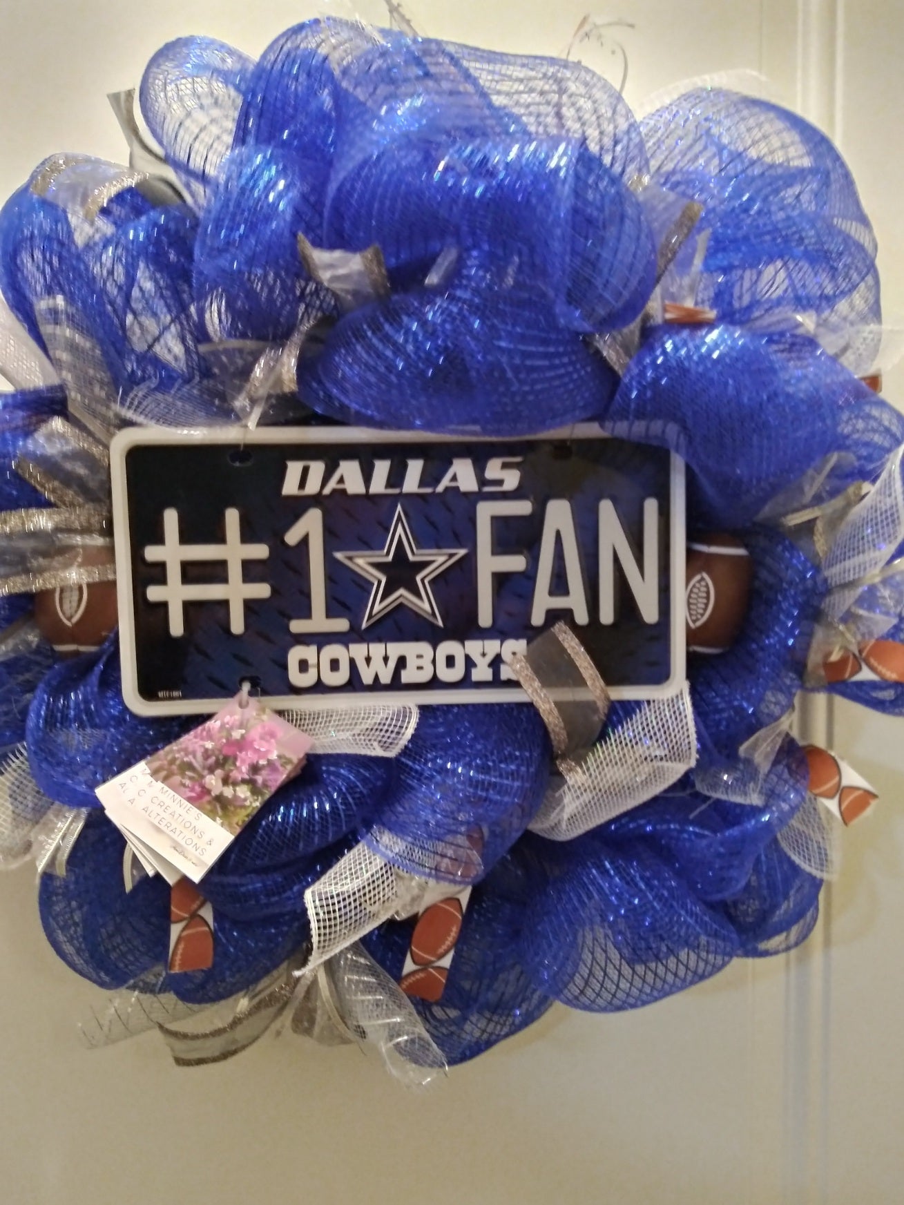 Customizable Team Themed Front Door Wreath